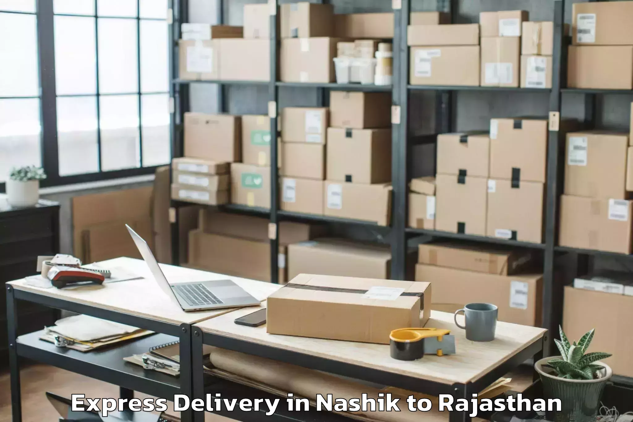 Leading Nashik to Banswara Express Delivery Provider